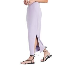 NWOT Long Lilac Skirt - Side Slit - Medium - Maxi - Spring Easter Classic